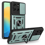 Til Motorola Moto G56 5G Cover med Skydekameralåg PC + TPU Kickstand Telefoncover