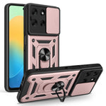 Til Motorola Moto G56 5G Cover med Skydekameralåg PC + TPU Kickstand Telefoncover