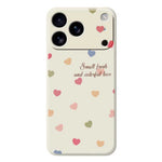 For iPhone 18 Pro Max / 17 Pro Max Case Colorful Love Pattern Printing Straight Edge TPU Phone Back Cover