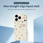 For iPhone 18 Pro Max / 17 Pro Max Case Colorful Love Pattern Printing Straight Edge TPU Phone Back Cover