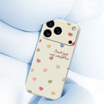 For iPhone 18 Pro Max / 17 Pro Max Case Colorful Love Pattern Printing Straight Edge TPU Phone Back Cover