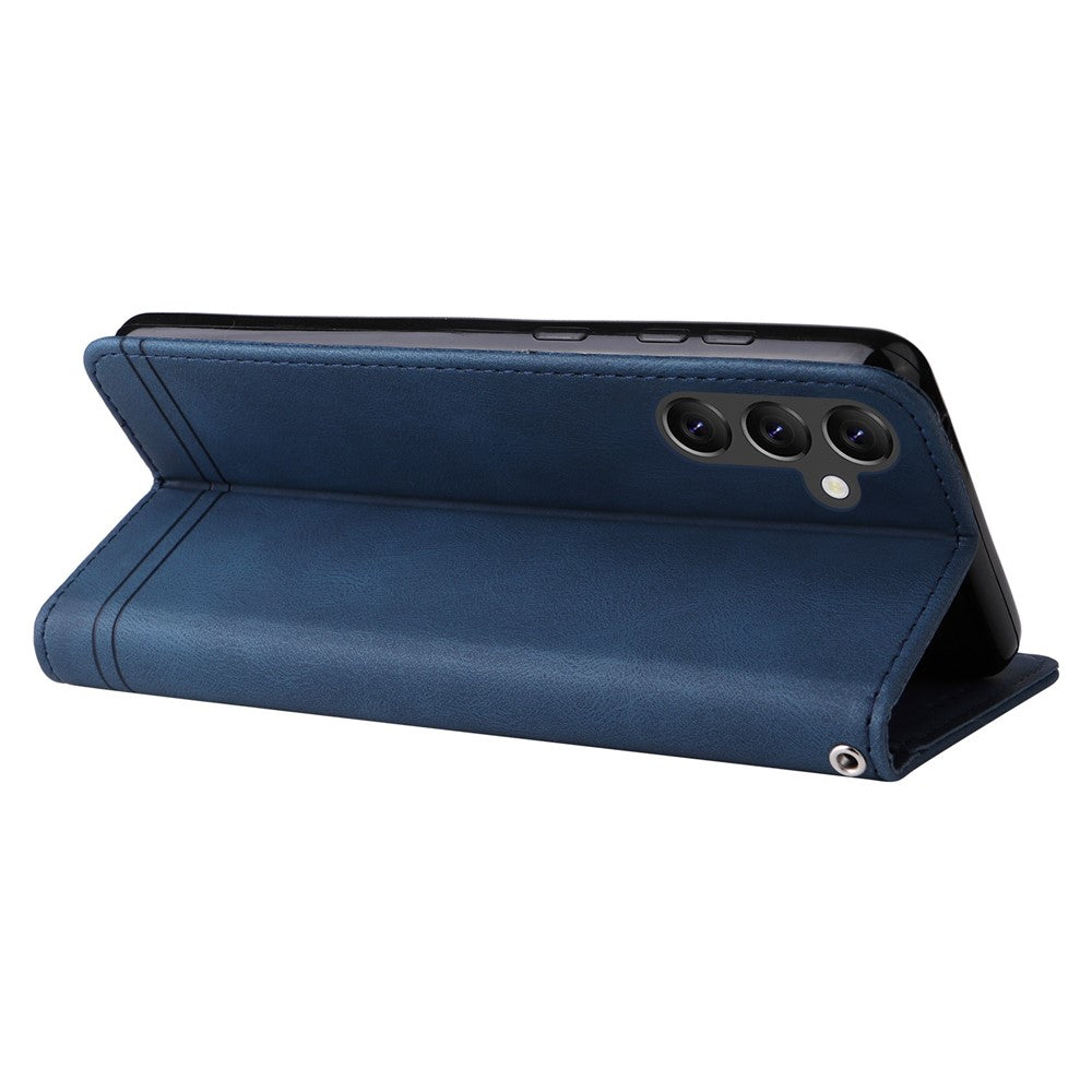 Samsung Galaxy A14 5G / A14 4G Läderplånboksfodral Skin Touch mobilfodral Stativ med Rem