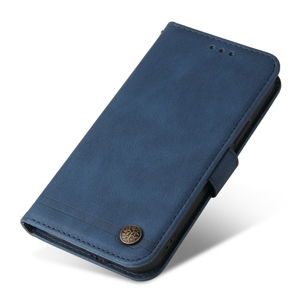 Samsung Galaxy A14 5G / A14 4G Läderplånboksfodral Skin Touch mobilfodral Stativ med Rem