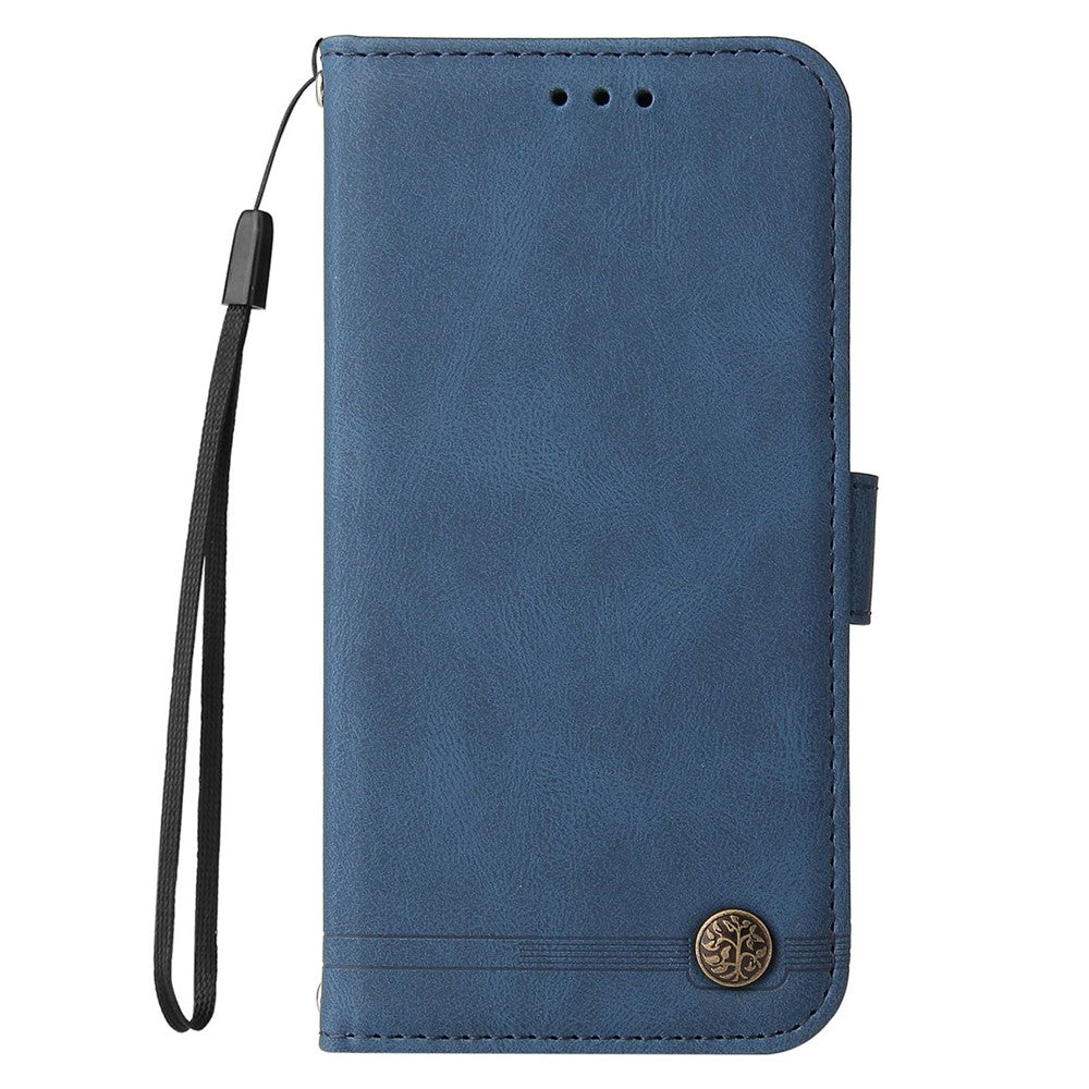 Samsung Galaxy A14 5G / A14 4G Läderplånboksfodral Skin Touch mobilfodral Stativ med Rem