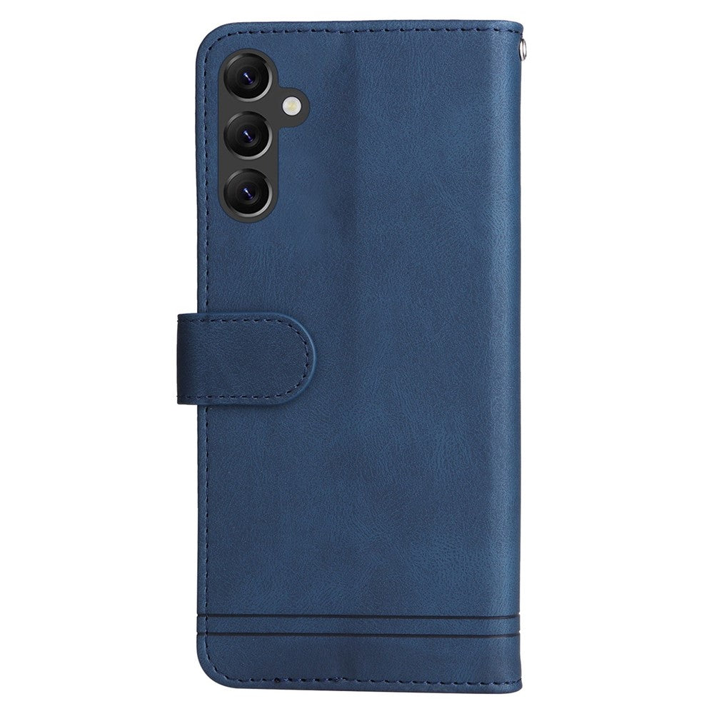 Samsung Galaxy A14 5G / A14 4G Läderplånboksfodral Skin Touch mobilfodral Stativ med Rem