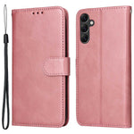 Samsung Galaxy A14 5G / A14 4G mobilcover i PU-læder med kalveskindstekstur, magnetisk lukning, pung-etui med håndledsrem