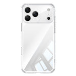 Til iPhone 17 Pro cover, luftpude, TPU + glasbagside, stødsikkert telefoncover
