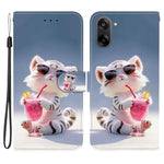 OnePlus Nord CE5 5G / Ace 5 Racing 5G-cover med mønsterprint i læder, flipdesign, tegnebogsfunktion og snor