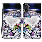 OnePlus Nord CE5 5G / Ace 5 Racing 5G-cover med mønsterprint i læder, flipdesign, tegnebogsfunktion og snor