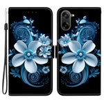 OnePlus Nord CE5 5G / Ace 5 Racing 5G-cover med mønsterprint i læder, flipdesign, tegnebogsfunktion og snor