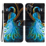 OnePlus Nord CE5 5G / Ace 5 Racing 5G-cover med mønsterprint i læder, flipdesign, tegnebogsfunktion og snor