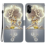 OnePlus Nord CE5 5G / Ace 5 Racing 5G-cover med mønsterprint i læder, flipdesign, tegnebogsfunktion og snor
