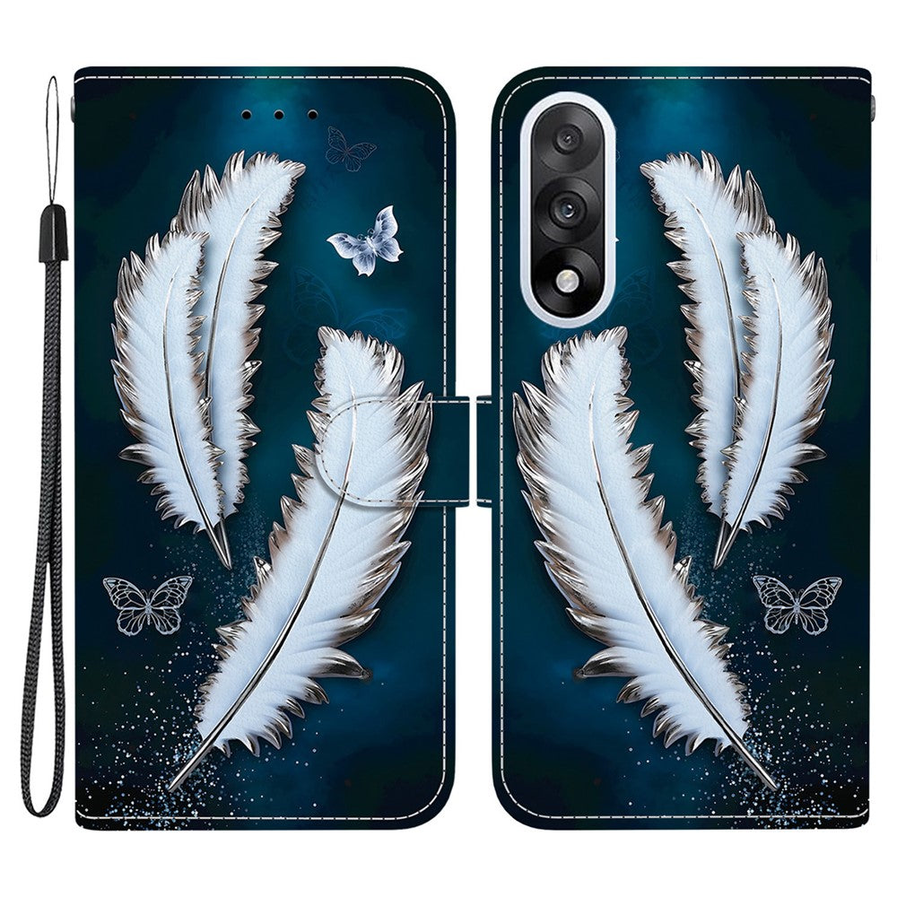 For OnePlus Nord 5 5G / Ace 5 Ultra 5G Case Pattern Printing Leather Flip Wallet Phone Cover with Lanyard