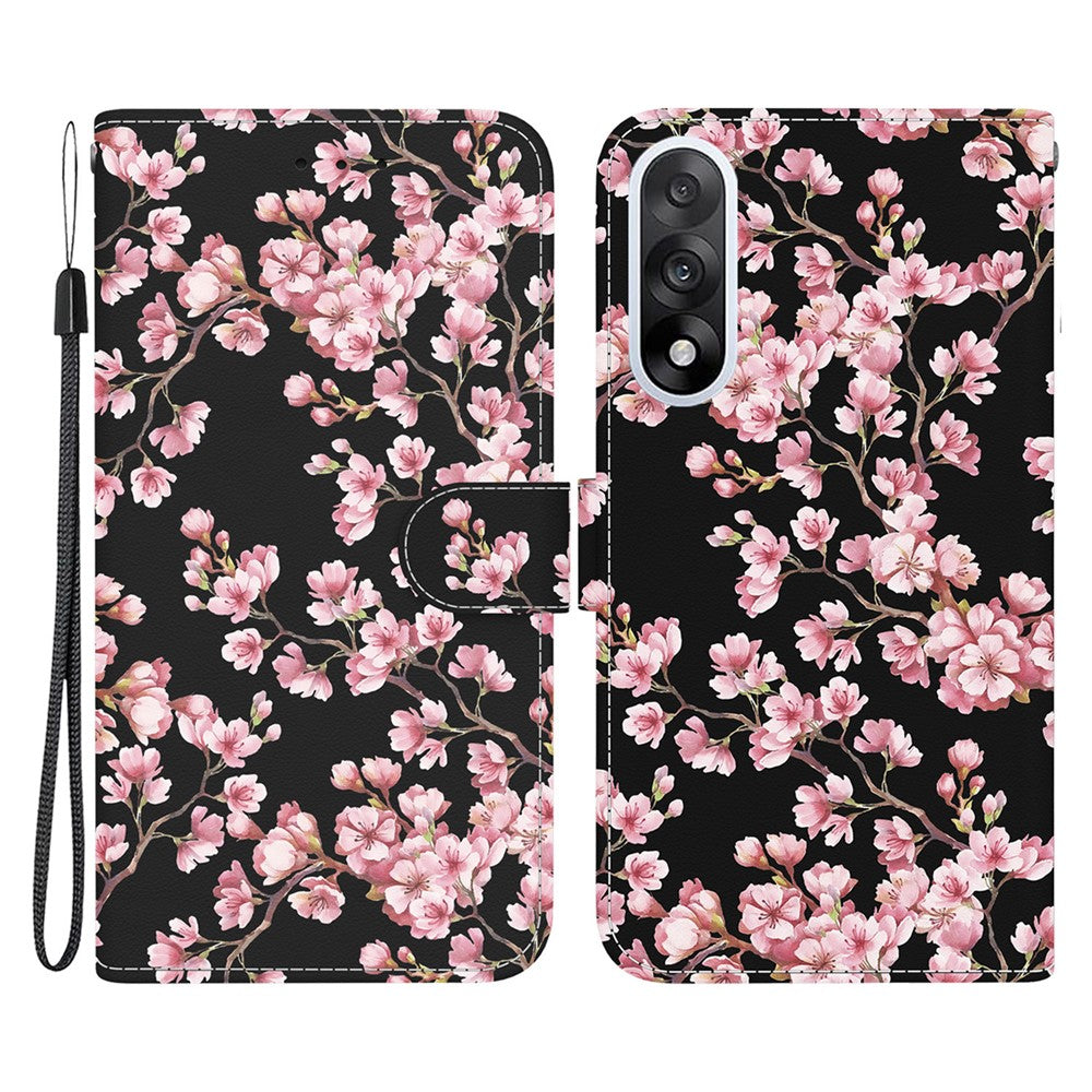 For OnePlus Nord 5 5G / Ace 5 Ultra 5G Wallet Phone Case Anti-Drop Pattern Printing Leather Flip Cover with Strap