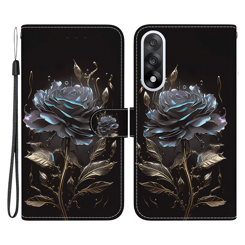 For OnePlus Nord 5 5G / Ace 5 Ultra 5G Wallet Phone Case Anti-Drop Pattern Printing Leather Flip Cover with Strap