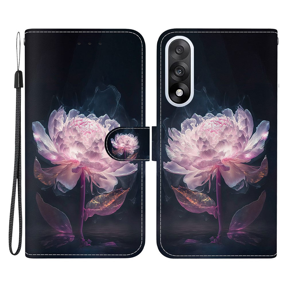 For OnePlus Nord 5 5G / Ace 5 Ultra 5G Wallet Phone Case Anti-Drop Pattern Printing Leather Flip Cover with Strap