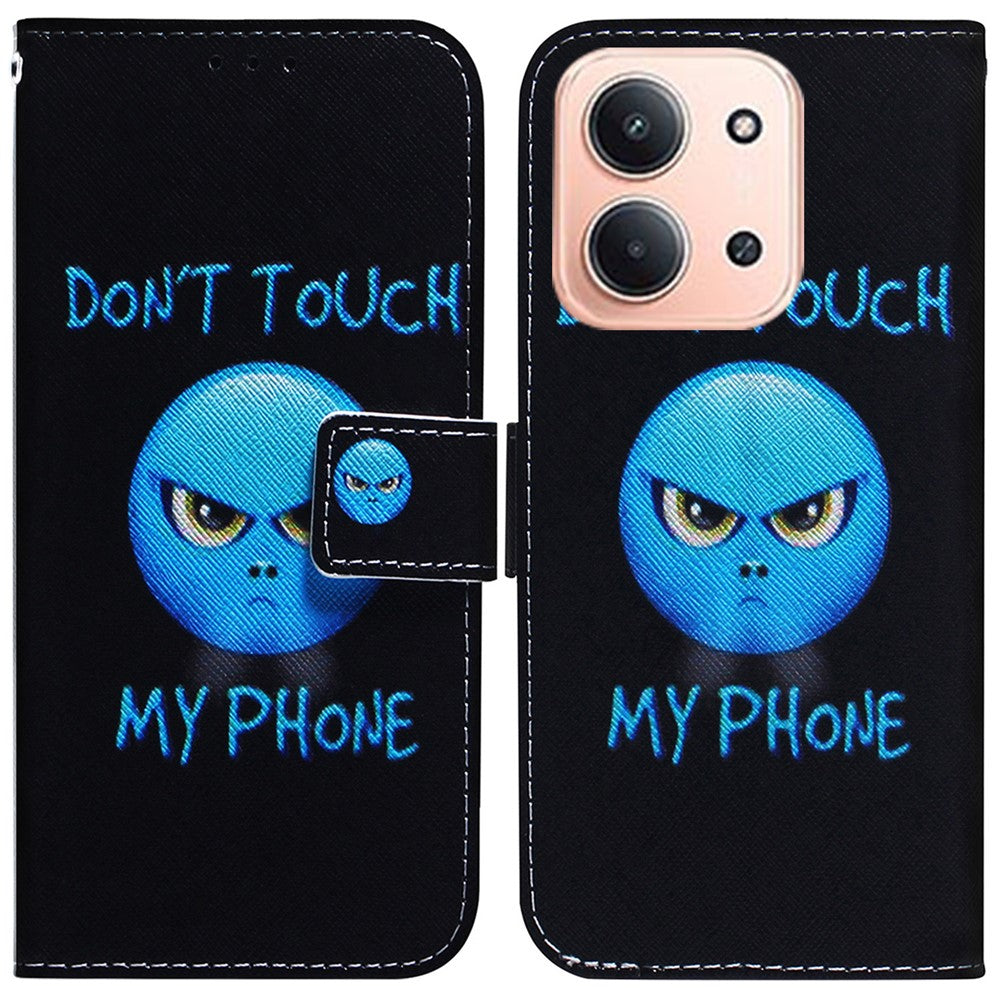For Xiaomi Redmi 15C 5G (EU) (173mm) / 15C 4G (EU) (173mm) Wallet Case Pattern Print Leather Phone Cover