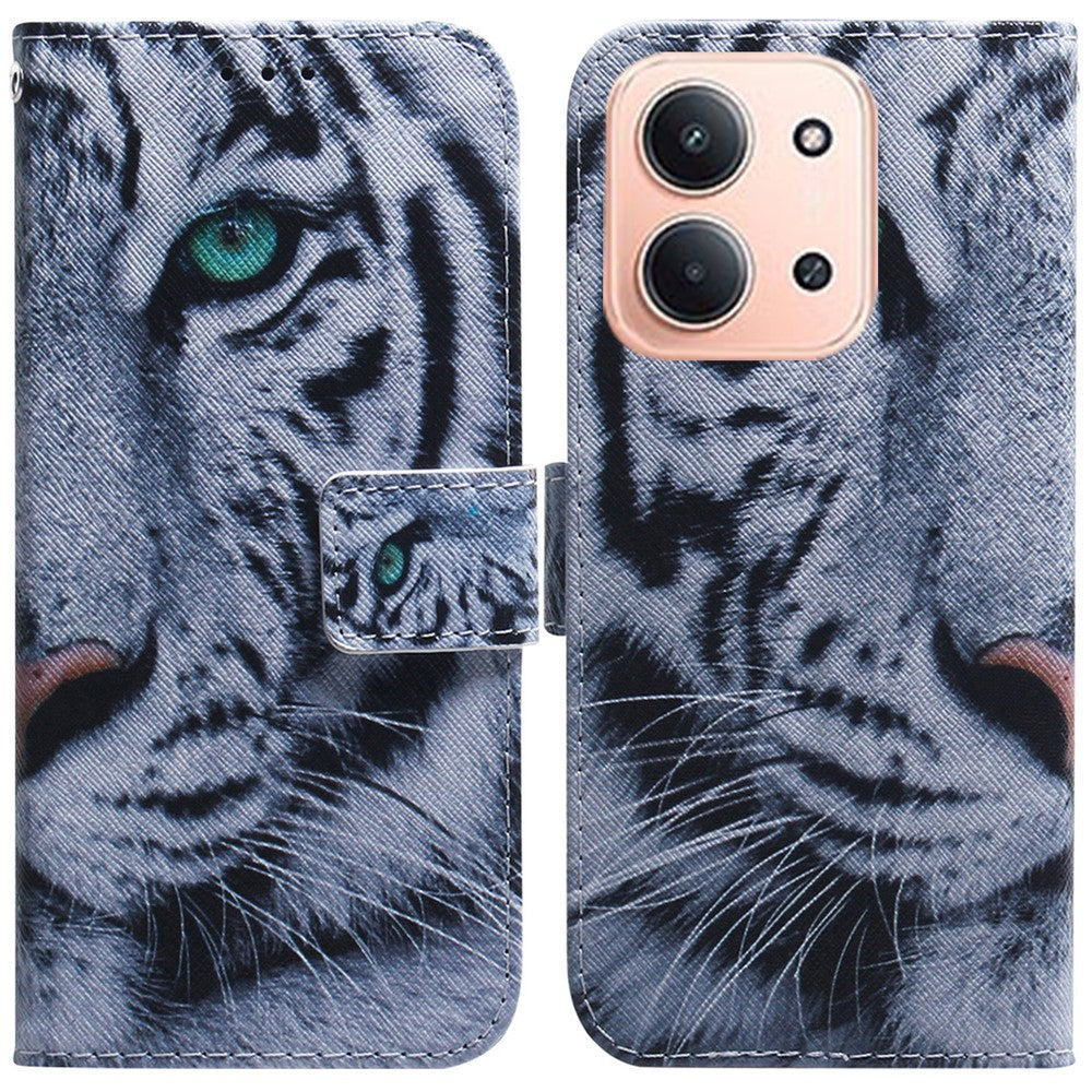 For Xiaomi Redmi 15C 5G (EU) (173mm) / 15C 4G (EU) (173mm) Wallet Case Pattern Print Leather Phone Cover