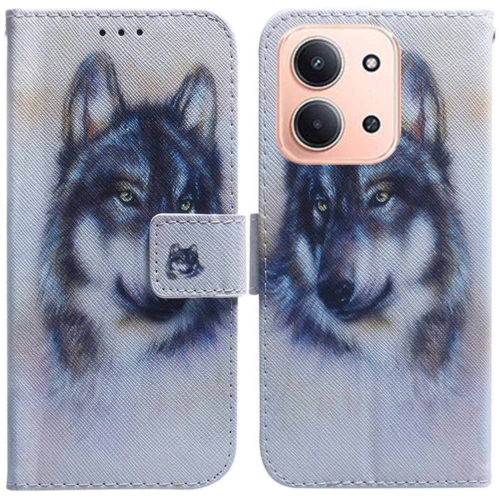For Xiaomi Redmi 15C 5G (EU) (173mm) / 15C 4G (EU) (173mm) Wallet Case Pattern Print Leather Phone Cover