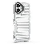 For iPhone 17 Case Stripe Design Anti-Slip Detachable TPU + PC Phone Cover