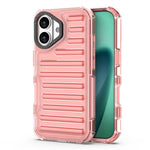 For iPhone 17 Case Stripe Design Anti-Slip Detachable TPU + PC Phone Cover