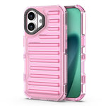 For iPhone 17 Case Stripe Design Anti-Slip Detachable TPU + PC Phone Cover