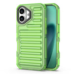 For iPhone 17 Case Stripe Design Anti-Slip Detachable TPU + PC Phone Cover