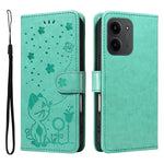 For Xiaomi Redmi 15C 5G (EU) (173mm) / 15C 4G (EU) (173mm) Leather Wallet Case Cat Bee Pattern Phone Cover Stand