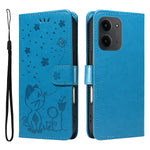 For Xiaomi Redmi 15C 4G (Global) (171mm) / Poco C85 4G (171mm) Leather Wallet Case Cat Bee Pattern Phone Cover Stand