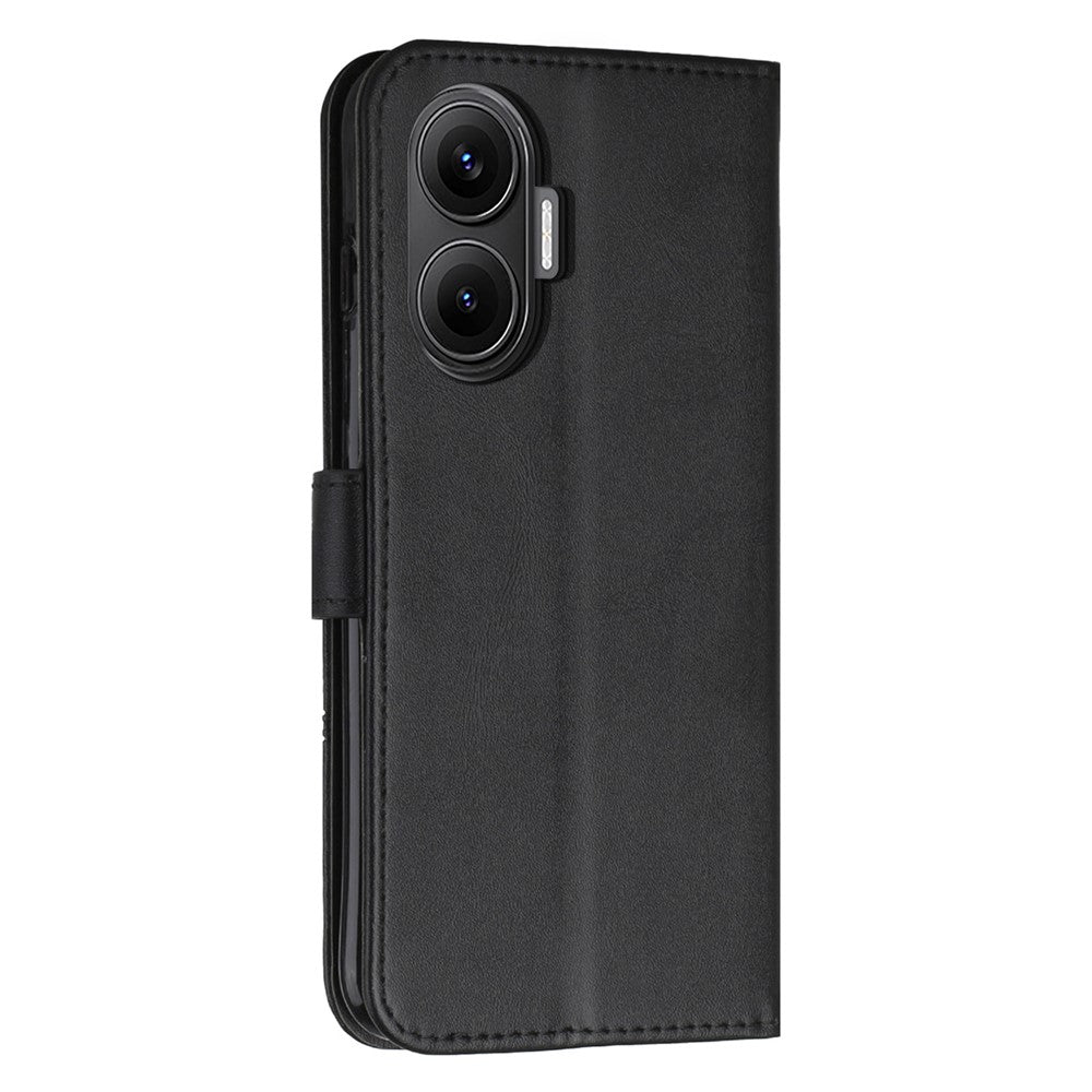 For Xiaomi Poco F7 5G  /  Redmi Turbo 4 Pro 5G Leather Phone Case Foldable Stand Wallet Flip Cover with Strap