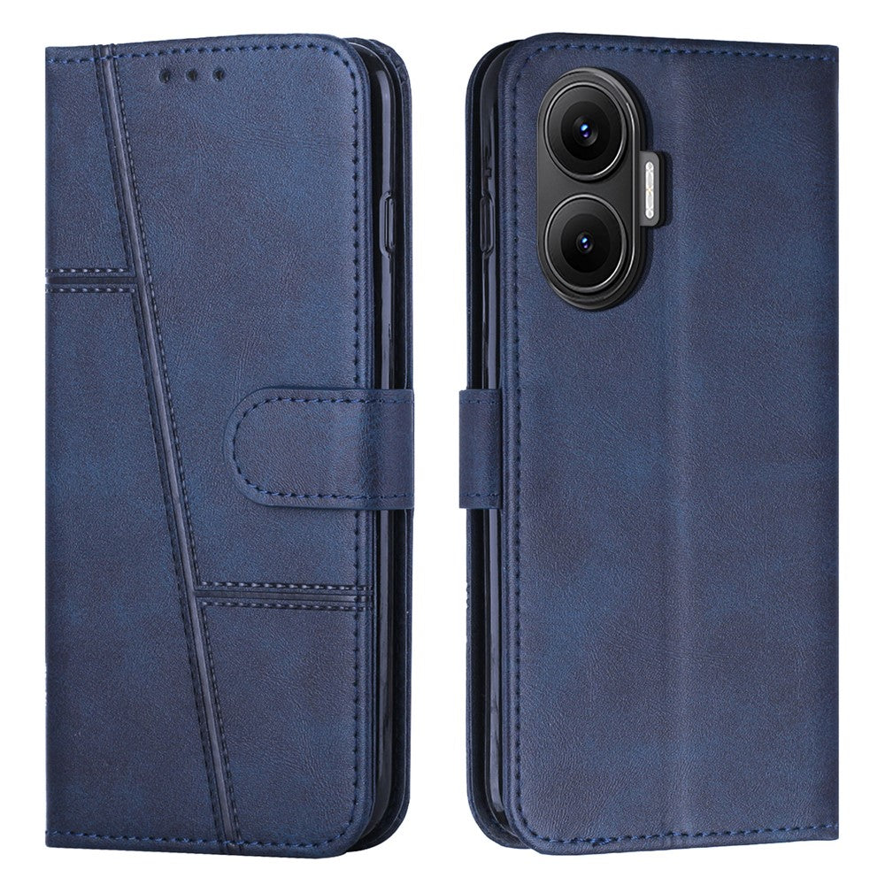 For Xiaomi Poco F7 5G  /  Redmi Turbo 4 Pro 5G Leather Phone Case Foldable Stand Wallet Flip Cover with Strap