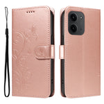 For Xiaomi Redmi 15C 5G (EU) (173mm) / 15C 4G (EU) (173mm) PU Leather Cases Flower Pattern Wallet Stand Phone Cover with Strap