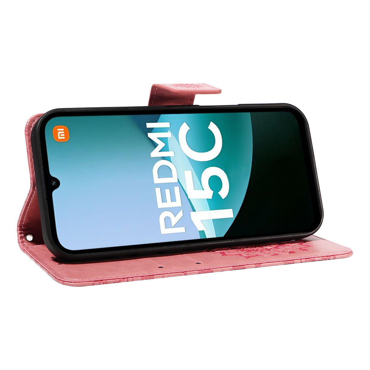 For Xiaomi Redmi 15C 4G (Global) (171mm) / Poco C85 4G (171mm) Leather Wallet Case Sunflower Imprinted Phone Cover