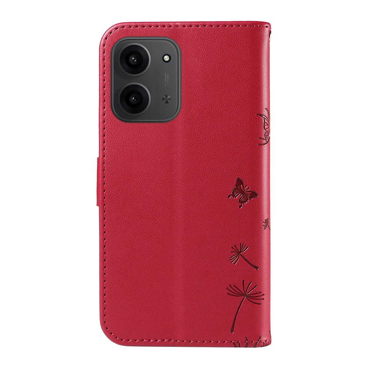For Xiaomi Redmi 15C 4G (Global) (171mm) / Poco C85 4G (171mm) Leather Wallet Case with Strap Dandelion Imprint Phone Stand Cover