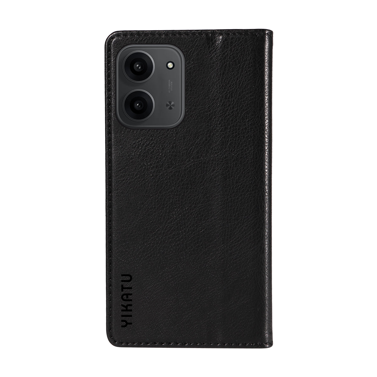 YIKATU För Xiaomi Redmi 15C 4G (Global) (171mm) / Poco C85 4G (171mm) Plånboksfodral YK-006 Lädermobilfodral Litchitextur