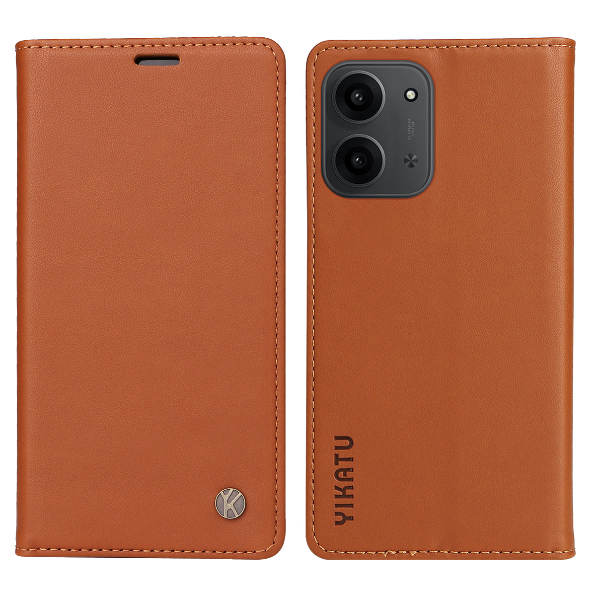 YIKATU För Xiaomi Redmi 15C 4G (Global) (171mm) / Poco C85 4G (171mm) mobilskal Magnetisk Stängning PU Läder Mobilskal