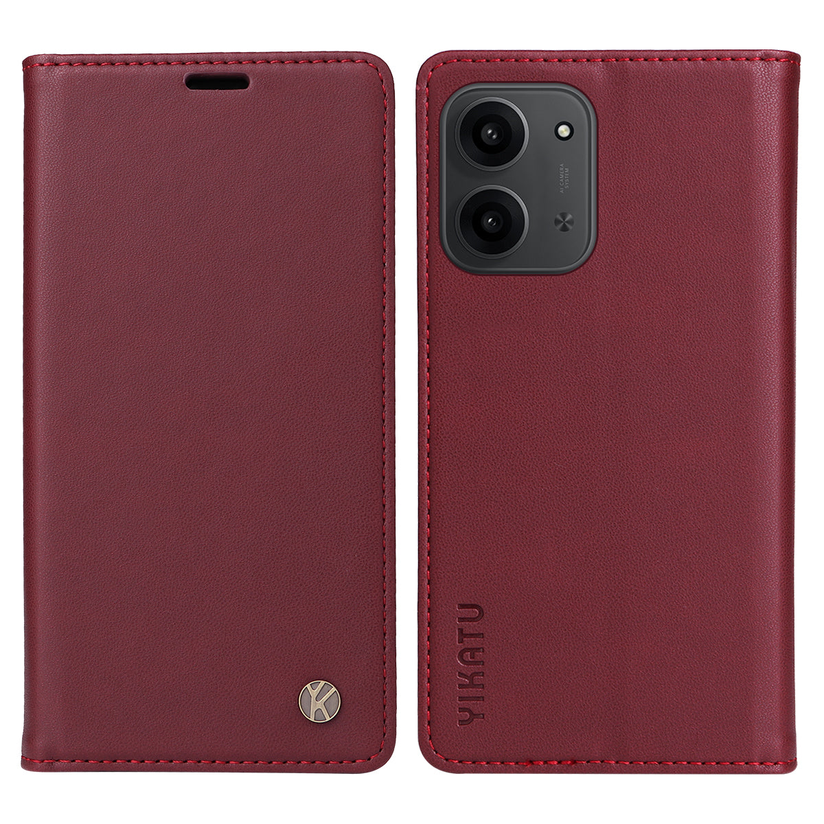 YIKATU För Xiaomi Redmi 15C 4G (Global) (171mm) / Poco C85 4G (171mm) mobilskal Magnetisk Stängning PU Läder Mobilskal