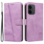 For Xiaomi Redmi 15C 4G (Global) (171mm) / Poco C85 4G (171mm) Wallet Case T-Shape Lines Leather Phone Cover Stand