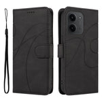 For Xiaomi Redmi 15C 4G (Global) (171mm) / Poco C85 4G (171mm) Wallet Case Leather Phone Cover Stand with Curved Line Design