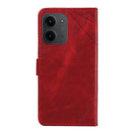 Xiaomi Redmi 15C 5G (EU) (173 mm) / 15C 4G (EU) (173 mm) Läderfodral Geometrisk linjedesign Plånboksfodral med handledsrem