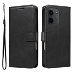 For Xiaomi Redmi 15C 5G (EU) (173mm) / 15C 4G (EU) (173mm) Leather Wallet Case with Strap Solid Color Phone Stand Cover