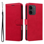 For Xiaomi Redmi 15C 5G (EU) (173mm) / 15C 4G (EU) (173mm) Leather Wallet Case with Strap Solid Color Phone Stand Cover