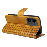 For Xiaomi Redmi 15C 5G (EU) (173mm) / 15C 4G (EU) (173mm) Leather Case Wallet Stand Grids Imprinted Phone Cover with Strap