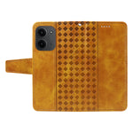 For Xiaomi Redmi 15C 5G (EU) (173mm) / 15C 4G (EU) (173mm) Leather Case Wallet Stand Grids Imprinted Phone Cover with Strap