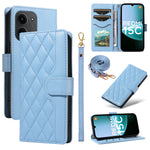 Xiaomi Redmi 15C 4G (Global) (171mm) / Poco C85 4G (171mm) Plånboksfodral Rhombus Lädermobilfodral med Rem