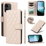 Xiaomi Redmi 15C 4G (Global) (171mm) / Poco C85 4G (171mm) Plånboksfodral Rhombus Lädermobilfodral med Rem
