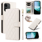 Xiaomi Redmi 15C 4G (Global) (171mm) / Poco C85 4G (171mm) Plånboksfodral Rhombus Lädermobilfodral med Rem