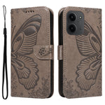 For Xiaomi Redmi 15C 4G (Global) (171mm) / Poco C85 4G (171mm) Case Butterfly Pattern PU Leather Folio Flip Phone Cover