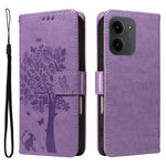 For Xiaomi Redmi 15C 4G (Global) (171mm) / Poco C85 4G (171mm) Phone Case with Stand Cat Tree Pattern Leather Wallet Mobile Cover