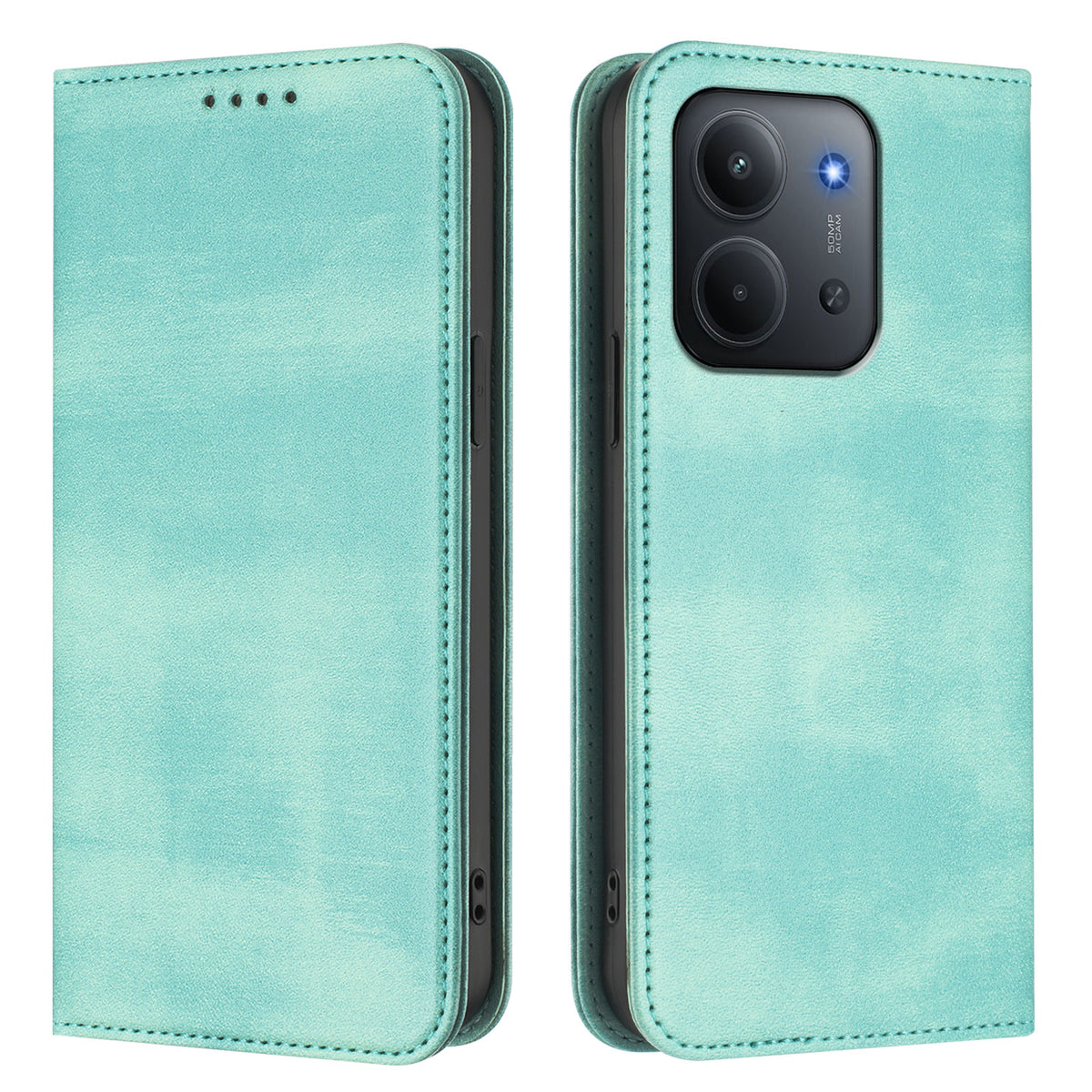 For Xiaomi Redmi 17C 5G / 15C 5G (Global) (171mm) / 15C 4G (Global) (171mm) / Poco C85 4G (171mml) Wallet Cases Retro Texture RFID Blocking Leather Phone Cover